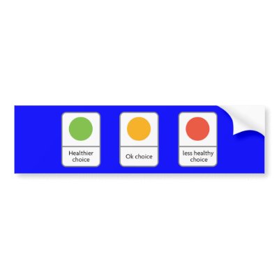 TRAFFIC LIGHTS CHOICE BUMPER STICKER by Sofia_Youshi