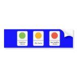 TRAFFIC LIGHTS CHOICE BUMPER STICKER