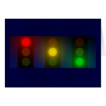 Traffic Lights Christmas card