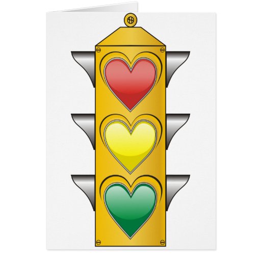 Traffic Love Light Card Zazzle