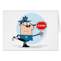 Traffic Police Officer Greeting Card