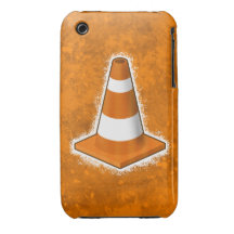 Traffic Safety Cone Splatter iPhone 3 Case