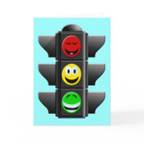 TRAFFIC SIGNAL SMILEYS CARDS