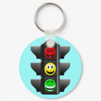 TRAFFIC SIGNAL SMILEYS keychains by dgpaulart TRAFFIC SIGNAL SMILEYS keychains