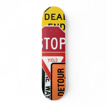 Traffic Signs Skateboard by AbsolouteZero Traffic Signs Skateboard