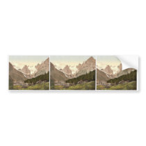 Trafoi Hotel, Tyrol, Austro-Hungary rare Photochro Bumper Sticker
