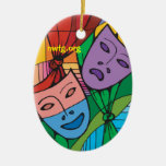 Tragedy and Comedy Theatre Symbol Ornament