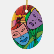 Tragedy and Comedy Theatre Symbol Ornament