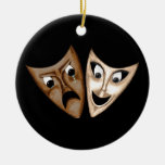 Tragedy & Comedy Christmas Ornament