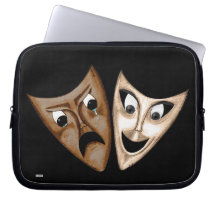 Tragedy & Comedy Computer Sleeve
