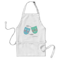 Tragedy/Comedy Masks aprons