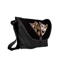 Tragedy & Comedy Messenger Bag