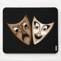 Tragedy & Comedy Mouse Pad