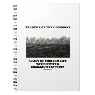 Tragedy Of The Commons A Fact Of Modern Life Spiral Note Books