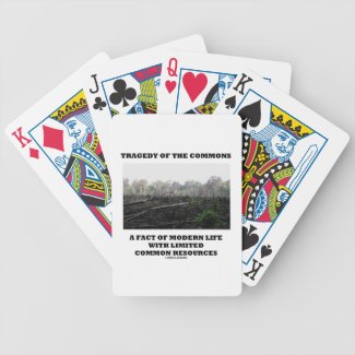 Tragedy Of The Commons A Fact Of Modern Life Bicycle Poker Cards