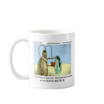 Tragedy @ Roach Motel Funny Gifts Tees Mugs Etc mugs
