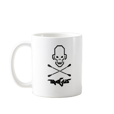 Tragus Skull and Cross Q-tips Mug by jsadler505