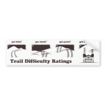 Trail Difficulty Ratings Sticker Bumper Sticker