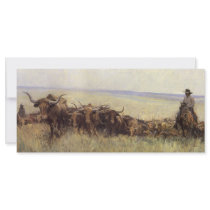 Trail Herd to Wyoming by WHD Koerner Rack Card Design