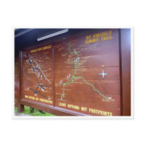 trail kinabalu summit post card