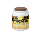 Trail Of Leaves Yellow & Gold Candy Jars