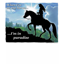 Trail Riding Paradise t-shirts by horse_designs Trail Riding Paradise t-shirts