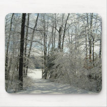 Trail To The Winter Lake-Mousepad