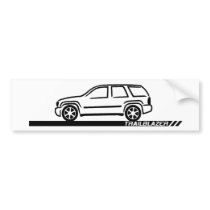 Trailblazer Black Truck Bumper Stickers