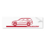 Trailblazer Maroon Truck Bumper Sticker