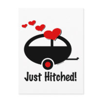 Trailer Just Hitched postcards
