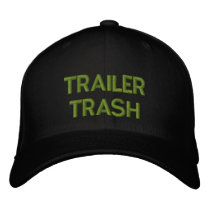 TRAILER TRASH embroidered hats by dogiron TRAILER TRASH embroidered hats