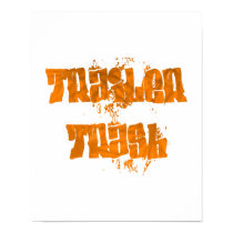 trailer trash graffiti design posters