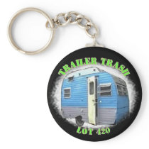 Trailer Trash Lot 420 Circular Keychain