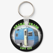 Trailer Trash Lot 420 Circular Keychain