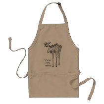 trailer trash moose apron by tondicter trailer trash moose apron