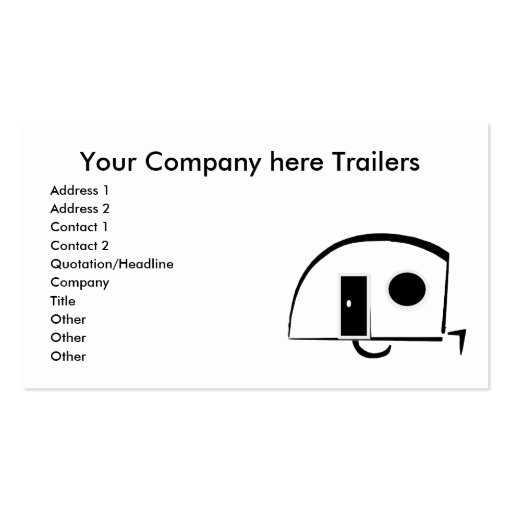 Trailers business cards