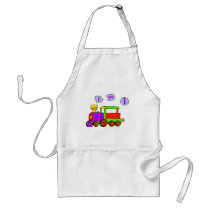 train 1st birthday aprons