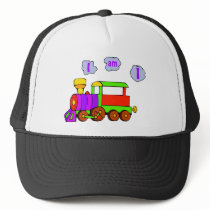 train 1st birthday trucker hat