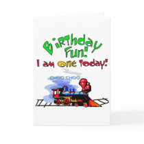 Train 1st Birthday Tshirts and Gifts Card