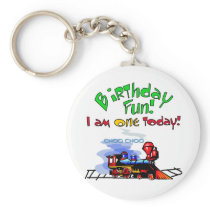 Train 1st Birthday Tshirts and Gifts Key Chains