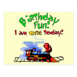Train 1st Birthday Tshirts and Gifts Post Card