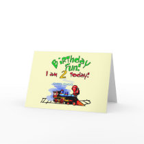 Train 2nd Birthday Tshirts and Gifts cards