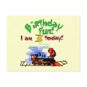 Train 3rd Birthday Tshirts and Gifts postcards by kids_birthdays Train 3rd Birthday Tshirts and Gifts postcards