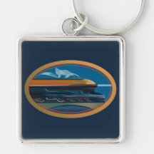 Train Art Key Chains