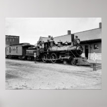 Train at Tracy, Minnesota, early 1900s Posters
