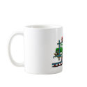 Train Auto Carrier Car Railroad Mugs by art1st Train Auto Carrier Car Railroad Mugs