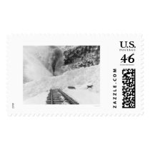 Train Avalanche Alaska 1916 Stamp