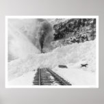 Train Avalanche Alaska 1916 Print