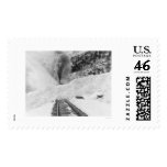 Train Avalanche Alaska 1916 Stamp
