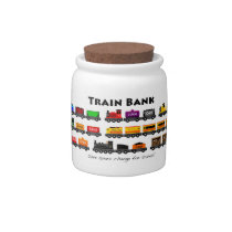 Train Bank candy jars